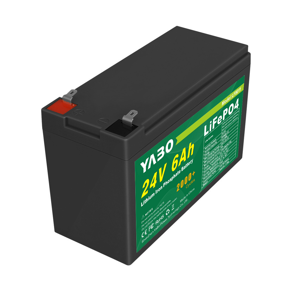 Batería LiFePO4 24V 6Ah Compacta y Ligera para Respaldo Energético en Emergencias